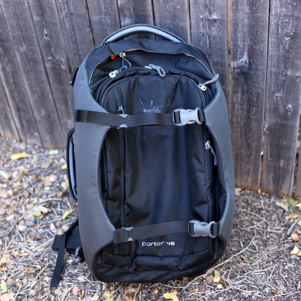 Osprey Porter 46 backpack black/grey